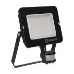 Ledvance LED Floodlight Compact Black 50W 5000lm 100D - 840 Cool White | IP65 - Symmetrical - Motion and Light Sensor