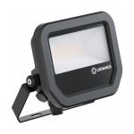 Ledvance LED Floodlight Aluminium Black 8W 1200lm 100D - 840 Cool White | IP66 - Symmetrical