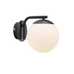 Nordlux Grant  Wall Light Glass Black | Suitable for 1x E14
