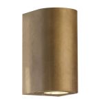 Nordlux Canto Wall Light Brass Gold Up & Down | Suitable for 2x GU10