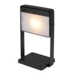 Nordlux Table Lamp Saulio Aluminium Black 3.5W 200lm - 830 Warm White | IP44 - 3-Step Dimmable - Solar