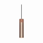 Nordlux Tilo Pendant Metal and Wood Brass | 60mm - Suitable for GU10