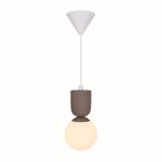 Nordlux Sadie Pendant Composite Brown | Suitable for 1x E14