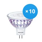 Multipack 10x Philips Corepro LED Spot GU5.3 MR16 7W 660lm 36D - 840 Cool White | Replaces 50W