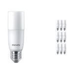 Multipack 10x Philips Corepro LED E27 Tubular Stick Frosted 9.5W 1050lm - 840 Cool White | Replaces 75W
