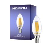 Noxion Lucent LED E14 Candle Filament Clear 4.5W 470lm - 827 Extra Warm White | Replaces 40W