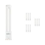 Multipack 10x Ledvance Dulux-L LED 8W - 830 Warm White | 4-Pin - Replaces 18W