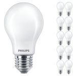 Multipack 10x Philips Corepro LED Bulb E27 Pear Frosted 7W 806lm - 830 Warm White | Replaces 60W