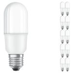 Multipack 10x Ledvance LED Classic Stick LED E27 Frosted 8W 806lm - 827 Extra Warm White | Replaces 60W