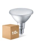 Multipack 10x Philips Master Value LED Bulb Reflector E27 PAR38 13W 1000lm 25D - 927 Extra Warm White | Best Colour Rendering - Dimmable - Replaces 100W