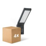 Multipack 4x Steinel LED Floodlight XLED Home Anthracite 10.5W 550lm - 830 Warm White | IP44 - Motion Sensor - Symmetrical