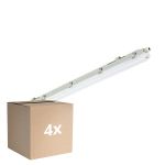 Multipack 4x Philips LED Waterproof Batten Ledinaire WT065C 23/42W 2900/4800lm - 840 Cool White | 120cm