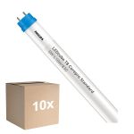 Multipack 10x Philips LED Tube T8 CorePro (EM/Mains) Standard Output 8W 750lm - 830 Warm White | 60cm - Replaces 18W