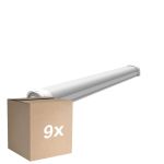 Multipack 9x Noxion LED Waterproof Batten Ecowhite V3.0 20W 2600lm - 830-865 CCT | 60cm