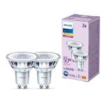 Multipack 2x Philips LED Spot GU10 PAR16 5W 355lm 36D - 827 Extra Warm White