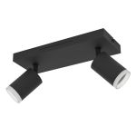 Eglo Connect.Z Smart Ceiling Spot Melitello-Z Steel Black 7.4W 1100lm - 827-865 Tunable White + RGB | Dimmable