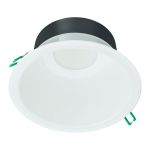 Philips LED Downlight Coreline DN142B Aluminium White 11W 1200lm 60D - 830 Warm White | Cutout 155mm - IP20 - White Reflector