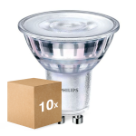 Multipack 10x Philips Corepro LED Spot GU10 PAR16 4W 345lm 36D - 827 Extra Warm White | Dimmable - Replaces 50W
