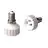 Adapter for lampholders E14 => GU10 White