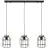Brilliant Gwen Pendant Metal Wood Black | Suitable for 3x E27