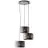 Brilliant Tyas Pendant Metal Black Gold | 520mm - Suitable for 3x E27