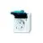 Busch-Jaeger Wall Socket 1V IP44 Ocean