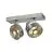 SLV Kalu Spot Aluminium Grey Round | Suitable for 2x GU10 (AR111) 