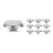 Multipack 10x Noxion LED Spot G53 AR111 7.4W 450lm 40D - 927 Extra Warm White | Best Colour Rendering - Dimmable - Replaces 50W