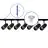 Bright Choice Complete Set 1-Phase Rail 3 Meter Black | incl. 7x Spot + GU10 2700K 3W Dimmable + End Cap, Power Connector and I-Connector