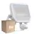 Multipack 8x Ledvance LED Floodlight Aluminium White 41W 5500lm 100D - 830 Warm White | IP65 - Motion And Light Sensor - Symmetrical