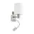 Eglo Wall Light Pasteri Steel Satin Nickel 40 | IP20 - Incl. Spot and Excl. 1x E27