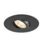 SLV New Tria 75 XL Spot Aluminium Black Round | Cutout 75mm - Suitable for 1x GU10 
