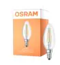 Osram Classic LED E14 Candle Filament Clear 4W 470lm - Relax and Active - 827 Extra Warm White | Replaces 40W