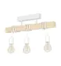 Eglo Ceiling Light Townshend Steel White Wood | IP20 - Suitable for 3x E27 