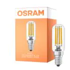 Osram LED Special E14 Tubular Bulb T26 Filament Clear 4.9W 730lm - 827 Extra Warm White | Replaces 55W