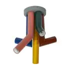 Ledvance Decor Straw Ceiling Steel Multicolor | Suitable for 5X E27