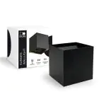 D'Lite Wall Light Elingen Aluminium Black Up & Down 2.9W 170lm - 830 Warm White | IP65 - Battery-Powered - Light Sensor