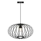 D'Lite Pendant Kemmel Metal And Plastic Frosted Black | Suitable For 1x E27