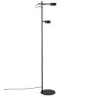 Nordlux Clyde Floor Lamp Metal Black 8W 350lm - 827 Extra Warm White | 3-Step Dimmable