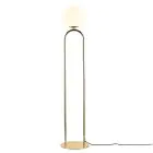 DFTP by Nordlux Shapes Floor Lamp Glass and Metal Brass | Suitable for E27