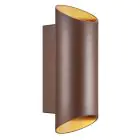 Nordlux Nico Wall Light Aluminium Rusty Up & Down | IP54 - Suitable for 2x GU10