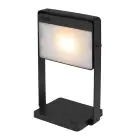 Nordlux Table Lamp Saulio Aluminium Black 3.5W 200lm - 830 Warm White | IP44 - 3-Step Dimmable - Solar