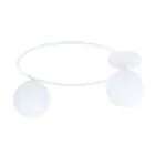 Emibig Ceiling Light Sopra Steel White | Suitable for 2x E14 - Max 10W