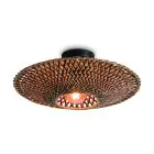 Good&Mojo Ceiling Light Bali Bamboo Black S | Suitable for 1x E27 