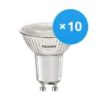 Multipack 10x Noxion LED Spot GU10 PAR16 3W 230lm 36D - 830 Warm White | Dimmable - Replaces 35W