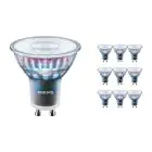 Multipack 10x Philips MASTER LED Spot ExpertColor GU10 PAR16 3.9W 265lm 36D - 927 Extra Warm White | Best Colour Rendering - Dimmable - Replaces 35W