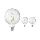 Multipack 3x Calex Smart Tuya Wifi E27 Globe Filament 7.5W 1055lm - 818-830 Tunable White | Dimmable - Replaces 75W 