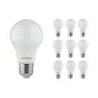 Multipack 10x Noxion Lucent Classic LED E27 Pear Frosted 4.9W 480lm - 830 Warm White | Replaces 40W