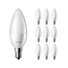 Multipack 10x Philips Corepro LED Candle E14 Frosted 5W 470lm - 827 Extra Warm White | Replaces 40W