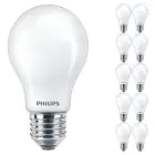 Multipack 10x Philips MASTER Value LED Bulb E27 Pear Frosted 3.4W 470lm - 927 Extra Warm White | Best Colour Rendering - Dimmable - Replaces 40W